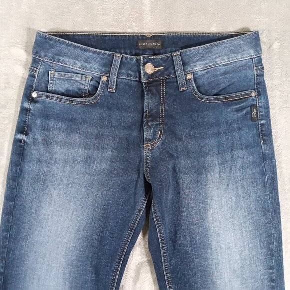 Silver Suki Bootcut Jean Women 32x30, Tag 30x31 Blue Denim Stretch Western - Picture 3 of 11
